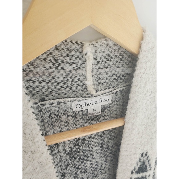 Tribal Multicolor Long Open Front Cardigan - Picture 3 of 3